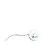 Ruban à mesurer en cm et pouces circulaire pour fitness de 1 m Fit couleur blanc vue avec zone d'impression