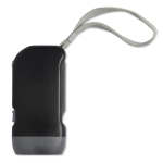 Lampe de poche publicitaire 2 LED avec dynamo DynaLight couleur noir deuxième vue
