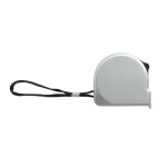 Mètre ruban promotionnel avec logo imprimé de 2m TwoMeter couleur argenté mat deuxième vue
