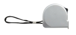 Mètre ruban promotionnel avec logo imprimé de 2m TwoMeter couleur argenté mat deuxième vue