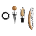 Coffret à vin promotionnel imprimé en bambou Semillon couleur bois troisième vue