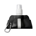 Gourde pliable fabriqué dans un plastique souple 480 ml Rebel couleur noir troisième vue