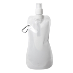 Gourde pliable fabriqué dans un plastique souple 480 ml Rebel couleur blanc deuxième vue