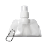 Gourde pliable fabriqué dans un plastique souple 480 ml Rebel couleur blanc troisième vue