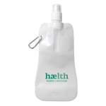 Gourde pliable fabriqué dans un plastique souple 480 ml Rebel couleur blanc vue principale