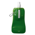 Gourde pliable fabriqué dans un plastique souple 480 ml Rebel couleur vert transparent