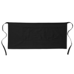 Tablier personnalisé pas cher court en polyester 195 g/m2 Bistro couleur noir
