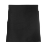Tablier personnalisé pas cher court en polyester 195 g/m2 Bistro couleur noir deuxième vue