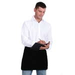 Tablier personnalisé pas cher court en polyester 195 g/m2 Bistro couleur noir vue d'ambiance