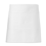 Tablier personnalisé pas cher court en polyester 195 g/m2 Bistro couleur blanc deuxième vue