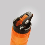 Bouteilles publicitaires en tritan avec paille pliable 500 ml Trend couleur orange transparent quatrième vue d'ambiance