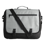 Porte-documents en polyester 600D avec plusieurs poches San Francisco couleur gris