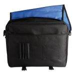 Porte-documents en polyester 600D avec plusieurs poches San Francisco couleur bleu roi troisième vue