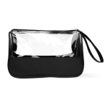 Trousse de toilette promotionnelle élégante microfibre et PVC Uptown couleur noir