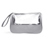 Trousse de toilette promotionnelle élégante microfibre et PVC Uptown couleur gris deuxième vue