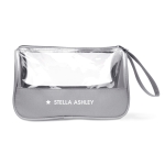 Trousse de toilette promotionnelle élégante microfibre et PVC Uptown couleur gris deuxième vue principale