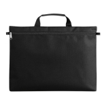Sac porte-documents personnalisé économique en polyester 600D Basic couleur noir