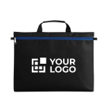 Sac porte-documents personnalisé économique en polyester 600D Basic vue avec zone d'impression