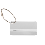 Identifiant personnalisé en aluminium Maletas Alu couleur argenté mat