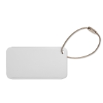 Identifiant personnalisé en aluminium Maletas Alu couleur argenté mat deuxième vue