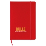 Cahier publicitaires en papier quadrillé A5 page à carreaux Cuadrants couleur rouge deuxième vue principale