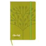 Cahier publicitaires en papier quadrillé A5 page à carreaux Cuadrants couleur vert lime quatrième vue prinicipale