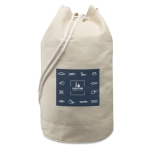 Sac marin de voyage en coton de 200 g/m2 de couleur beige Organic couleur beige deuxième vue principale