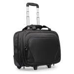 Valise en polyester avec poche pour ordinateur portable Executive 17” couleur noir