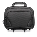 Valise en polyester avec poche pour ordinateur portable Executive 17” couleur noir quatrième vue