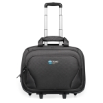 Valise en polyester avec poche pour ordinateur portable Executive 17” couleur noir deuxième vue principale