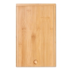 Ensemble pour fromage et vin dans un coffret en bambou Camembert couleur bois deuxième vue