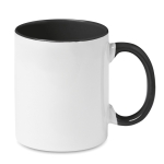 Mug pour sublimation avec anse et intérieur colorés 300ml Sublim Color couleur noir