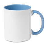 Mug pour sublimation avec anse et intérieur colorés 300ml Sublim Color couleur bleu