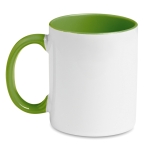 Mug pour sublimation avec anse et intérieur colorés 300ml Sublim Color couleur vert