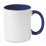Mug pour sublimation avec anse et intérieur colorés 300ml Sublim Color couleur bleu ultramarine