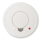 Détecteur de fumée personnalisé avec votre logo SmokeGuard couleur blanc troisième vue