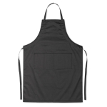 Tablier de couleur ajustable avec poches 190 g/m2 Topchef couleur noir