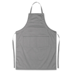 Tablier de couleur ajustable avec poches 190 g/m2 Topchef couleur gris