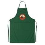 Tablier de couleur ajustable avec poches 190 g/m2 Topchef couleur vert vue principale