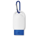 Protection solaire indice 20 avec mousqueton 30ml Protekt couleur bleu