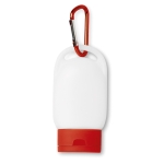 Protection solaire indice 20 avec mousqueton 30ml Protekt couleur rouge