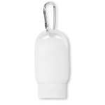 Protection solaire indice 20 avec mousqueton 30ml Protekt couleur blanc