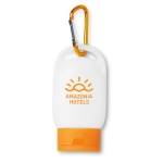 Protection solaire indice 20 avec mousqueton 30ml Protekt couleur orange deuxième vue principale