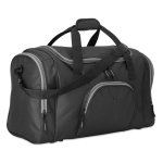 Sacs de sport multi-poches en polyester 600D Vancouver couleur noir deuxième vue