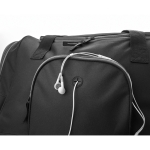 Sacs de sport multi-poches en polyester 600D Vancouver couleur noir troisième vue