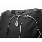 Sacs de sport multi-poches en polyester 600D Vancouver couleur noir vue photographique