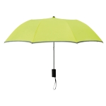 Parapluie pliant semi-automatique avec poignée et housse Ø93 Reflex couleur vert fluorescent