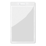 Porte-badge vertical transparent personnalisé VertiPass couleur transparent deuxième vue