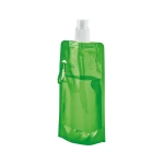 Bouteille en plastique pliable avec mousqueton 460 ml Clip couleur vert clair