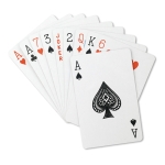 Jeu de cartes promotionnel dans boîte de présentation Black Jack couleur bleu troisième vue